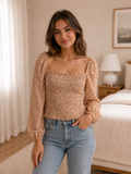 Meadow Bloom Smocked Top